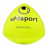 uhlsport Fußball Reflexball, spezieller Trainingsball für Torwart und Fußball-Spieler, Übungs-Ball für das Training der Reflexe und Reaktionen, Lieferumfang 1 Ball, gelb/schwarz
