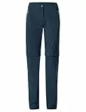 VAUDE Wanderhose Damen Zip-Off Farley Stretch III, wasserdichte Outdoorhose Stretch, atmungsaktive Trekkinghose mit Gummizug, komfortabel, Winddicht & schnelltrocknend
