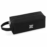 iSuperb Mäppchen Große Kapazität Federmäppchen Oxford-Tuch Stiftemäppchen Etui Schule Teenager Pencil Case für Damen und Mädchen Schwarz