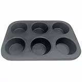 KING HOFF Muffinform Gusseisenform Gusseisen-Backform für 6 Muffins KH-1199