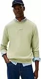 Tommy Hilfiger Herren Sweatshirt Tipped mit Rundhalsausschnitt, Grün (Earth Sage), L