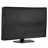 Schwarz Monitor Hülle 27 Zoll All-Inclusive Bildschirm Hülle 420D Oxford-Stoff Staubschutz Wasserdicht Abdeckhaube für PC Bildschirm (71 x 46 x 10 cm)