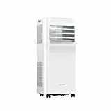COMFEE' Mobiles Klimagerät 8000 BTU/h 2,3 kW, App-Steuerung, 3 Modi, 3 Lüftergeschwindigkeiten, 24-Stunden-Timer, für Wohnzimmer und Wohnungen von 29㎡/78m³, funktioniert mit Alexa [Energieklasse A]
