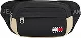 Tommy Jeans Herren Essential Daily Fanny Pack Travel Crossbody Bag Gürteltasche, Schwarz