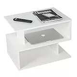 RICOO WM092-WM Tisch, Holzwerkstoff, Weiß Matt, 39D x 59W x 45H cm