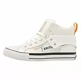 British Knights Damen ROCO Tag Sneaker, White/NEON ORANGE,39 EU
