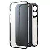 Black Rock Hülle für iPhone 15 Pro (Metallrahmen, 360° Rundumschutz, Wireless Charging kompatibel, ultradünn, slim, Magnet, Cover, Handyhülle für iPhone 15 Pro, Case, Handycase) schwarz