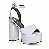 LAMODA Damen All for You Extreme Court Shoe, Blue Patent, 38 EU