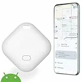 Android Smart Tag, Air Tag Android Tracker mit Google Mein Gerät Finden APP (NUR Android) IP67 Waterproof Smart Finder für Gepäck/Taschen/Schlüssel/Brieftasche, Weiß-1 Stück