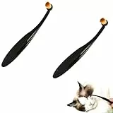 1/2 Stk Kamm Zum Entfernen Von Tränenflecken – Professionelle Puder-Applikator Bürste Für Hunde Und Katzen | Tränenkamm Für Hunde, Kamm Für Die Augenpflege Bei Hunden