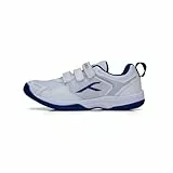 HUNDRED Herren Court Star Badminton Shoes, White/Navy, 35 EU