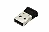 DIGITUS Bluetooth 4.0 USB-Adapter - USB 2.0 - bis zu 10m Reichweite - für Laptop & Desktop - Bluetooth Stick - Plug & Play