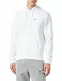 Champion Herren Legacy Basics-Powerblend Fleece Kapuzenpullover, Weiß, L