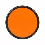 Akozon Kamera Slim Filter 52 Mm Objektivfilter Optisches Glas Kameraobjektivfilter für Digitalkameras Serie für Video-Vlog-Portraitfotografie(Orange)