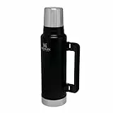 Stanley Classic Legendary Thermosflasche 1.4L - Thermos Hält 40 Stunden Heiß Oder Kalt - Edelstahl Thermoskanne - BPA-Frei - Spülmaschinenfest - Matte Black