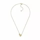 Skagen Damen Anja Hearts Goldfarbene Messing-Halskette, SKJ5009710