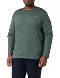 Marc O'Polo Herren Langarmshirt aus Bio-Baumwolle mit Rundhalsausschnitt, Grün (Mangrove), XL