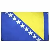 AZ FLAG Flagge Bosnien und Herzegowina, 150 x 90 cm, mit 4 Ösen, Bosnischer Pavillon für Balkon oder Wand