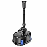 Forever Speed Springbrunnenpumpe außen 2500L/H Teichpumpe Wasserspielpumpe für Gärten, Teich, Brunnen 45W