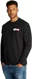 Tommy Jeans Herren Sweatshirt Entry Graphic Rundhalsausschnitt, Schwarz (Black), L