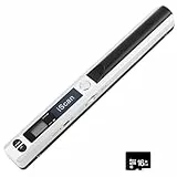 AOZBZ Tragbarer Dokumentenscanner, 900 DPI, Handgerät, USB-Bildscanner, A4, Farbfoto, mobiler Scanner (JPG/PDF-Format, High Speed USB 2.0) (Scanner + 16GTF-Karte), Weiß