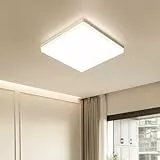 EASY EAGLE LED Deckenleuchte Flach, 3000K 24W 2400LM Quadratisch Küchenlampe Decke, Deckenlampe Eckig Panel, IP44 Badezimmerlampe für Schlafzimmer Flur Küche Esszimmer Ø18cm