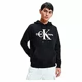 Calvin Klein Jeans Herren Hoodie Core Monologo mit Kapuze, Schwarz (Ck Black), L