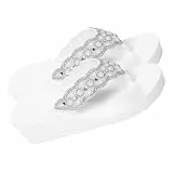 Damen Hoher Keil Strand Sandalen Pearl Diamantschuhe Plattform Dicke Sohle Heered Schuhe