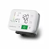 medisana BW 355 Handgelenk-Blutdruckmessgerät, Blutdruck- und Pulsmesser mit Ampel-Skala und Speicherfunktion für 2 Benutzer, Blutdruckmanschette mit Aufbewahrungsbox