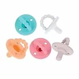 Nuby Softees – Silikon-Schnuller für Babys – Beißring – 5er-Pack – Ab der Geburt – Beruhigt das Baby