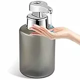 Phneems Seifenspender Automatisch Elektrischer Automatic Soap Dispenser Mit Sensor No Touch Sensor Automatischer Seifenspender FüR Bad,KüChe,BüRo USB Grau
