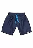 Sterntaler Badeshorts uni – UV-Schutz 50+ Schwimmhose – Jungen Beachwear schnelltrocknend – Kinder Badehose mit Kordelzug und Windeleinsatz bis Größe 86/92 – marine, Größe 104