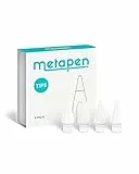 Metapen 4 Stück Spitzen kompatibel mit Apple Pencil Pro, USB-C, 2., 1. Generation und A8/A11/Air8/A14/D1-1:1 Originalgröße, Super Langlebig, Ersatz-Apple-Stiftspitzen, Hohe Empfindlichkeit (Weiß)