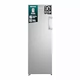 Hisense FF3N229NEIC Gefrierschrank/ 172cm hoch/ 240 Liter/Total NoFrost/Multi AirFlow/FastFreeze/Türanschlag wechselbar/LED Beleuchtung/BxHxT: 59,5×172×60cm/ Silber [Energieklasse C]