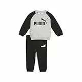 PUMA Unisex Baby MINICATS ESS Raglan Crew Set FL INF Gestrickte Anzüge, PUMA Black, 92