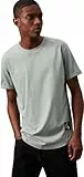Calvin Klein Jeans Herren T-Shirt Kurzarm Badge Turn Up Sleeve Rundhalsausschnitt, Grau (Slate Gray), XS