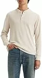 Levi's Herren LS THERMAL 3 BTTN HENLEY, Greys, L