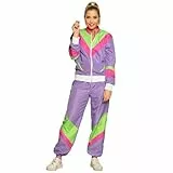Boland - Kostüm für Erwachsene Trainingsanzug 80er Jahre mit Taschen, Jacke und Hose, Campinganzug, Jogginganzug, Assi Anzug, Retro Style, Gruppenkostüm, Mottoparty, Karneval