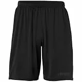 uhlsport Performance Shorts Herren Shorts Sport Fußball Fitness Wandern Radfahren Laufshorts Kurze Hose Laufhose Sommer 100% recyceltes Polyester schwarz - Größe L