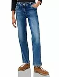 CECIL Damen 3716199 Wide Leg Jeans, mid Blue Used wash, 27