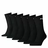 PUMA Unisex Sportsocken Cush Crew 6p Sportsocke, Schwarz, 43-46 EU