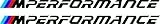 Generic Röcke Aufkleber M-Strip Tuning 20cm Performance mit M Farbstreifen Autoaufkleber Seitenscheibe Aufkleber Racing Power (Schwarz)