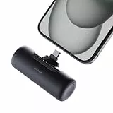 iWALK Mini Powerbank 4500mAh Tragbares Power Bank mit USB-C-Anschluss, externer Akku Kompatibel mit iPhone 16/16 Plus/16 Pro/16 Pro Max, Samsung S24/23, Android-Handy, iPad Pro/Air Schwarz