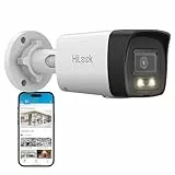 HiLook by HIKVISION Überwachungskamera aussen 4K/8MP Auflösung, ohne WLAN, LAN/PoE kabelgebunden, Kamera Überwachung außen mit KI - Bewegungsmelder, Outdoor Kamera, Nachtsicht, SD-Karten-Slot