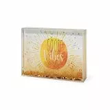 LEGAMI GPF0003 Bilderrahmen mit Glitzer-Medium, Gelb, 16x11 cm