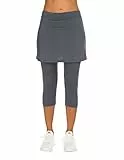 Balancora Damen Golfrock Rock mit Innenhose Sportrock mit 3/4 Leggings für Yoga, Laufen, Tennis, Golf Sportrock Damen