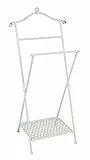 HAKU Möbel Herrendiener weiß gekälkt, Metall - Maße: B 46 cm x H 98 cm x T 35 cm, Style: Bohemian