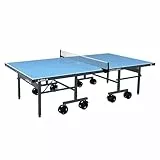 JOOLA Outdoor Tischtennisplatte Nova Pro Plus – wetterfest, klappbar, höhenverstellbar & mit Tischtennis Netz