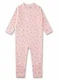 Sanetta Baby-Strampler rosa Regenbogen | Praktischer und bequemer Unisex-Strampler aus Bio-Baumwolle. Baby Overall
