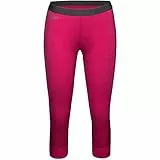 Schöffel Damen Merino Sport Pants short W, temperaturregulierende lange Unterhose, atmungsaktive Thermo Leggings in 3/4 Länge, rasberry sorbet, M